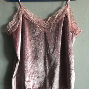 Pink Velvet Tank top